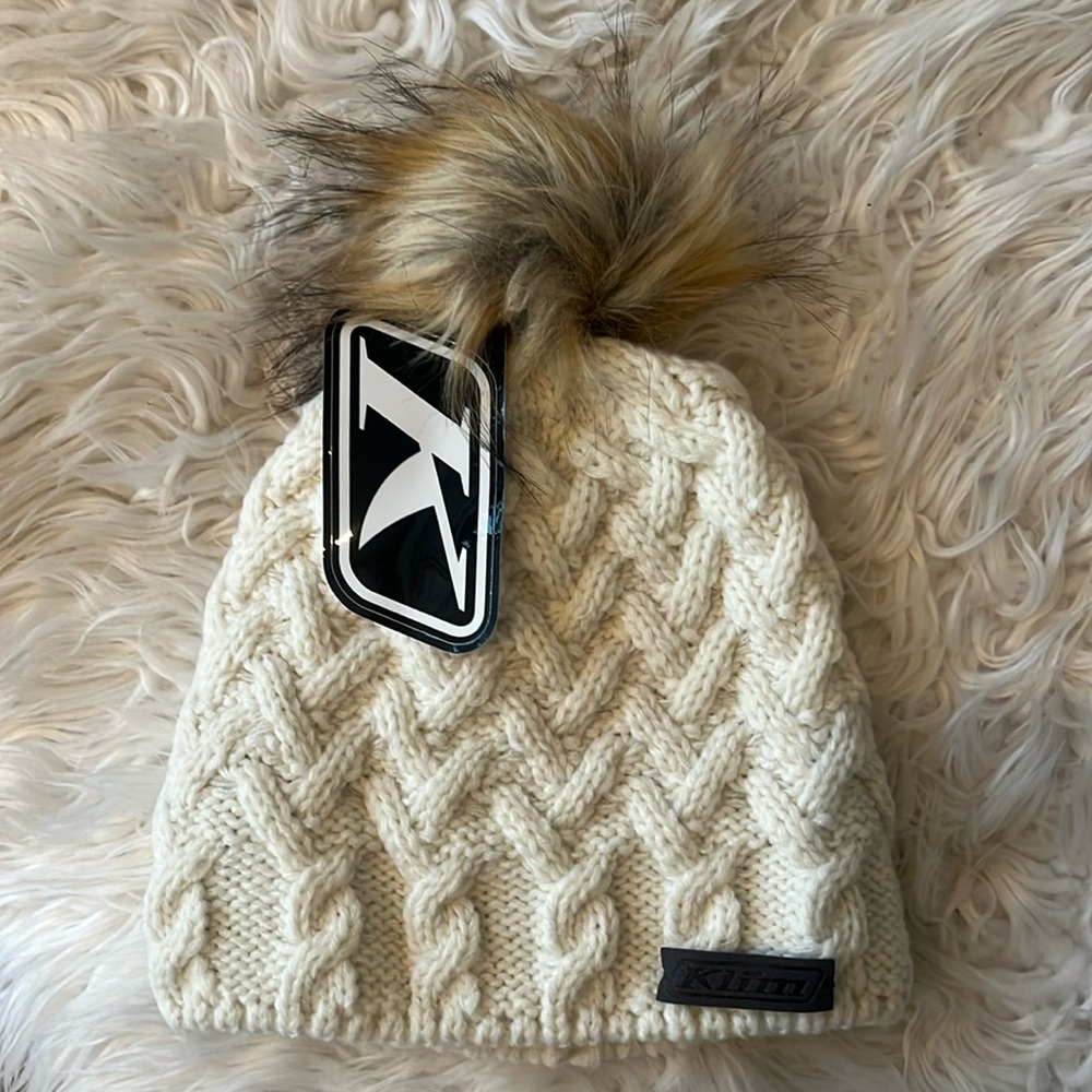 NWT Klim winter beanie with Pom Pom